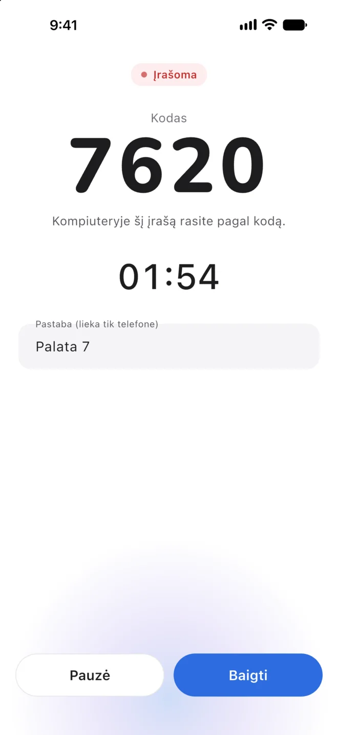 Dr. Filler telefono programėlė įrašo konsultaciją